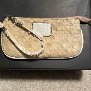 Coach woven wristlet